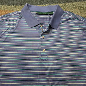Bobby Jones Polo Shirt Mens Extra Large Purple Performance Golf Polo 2XL